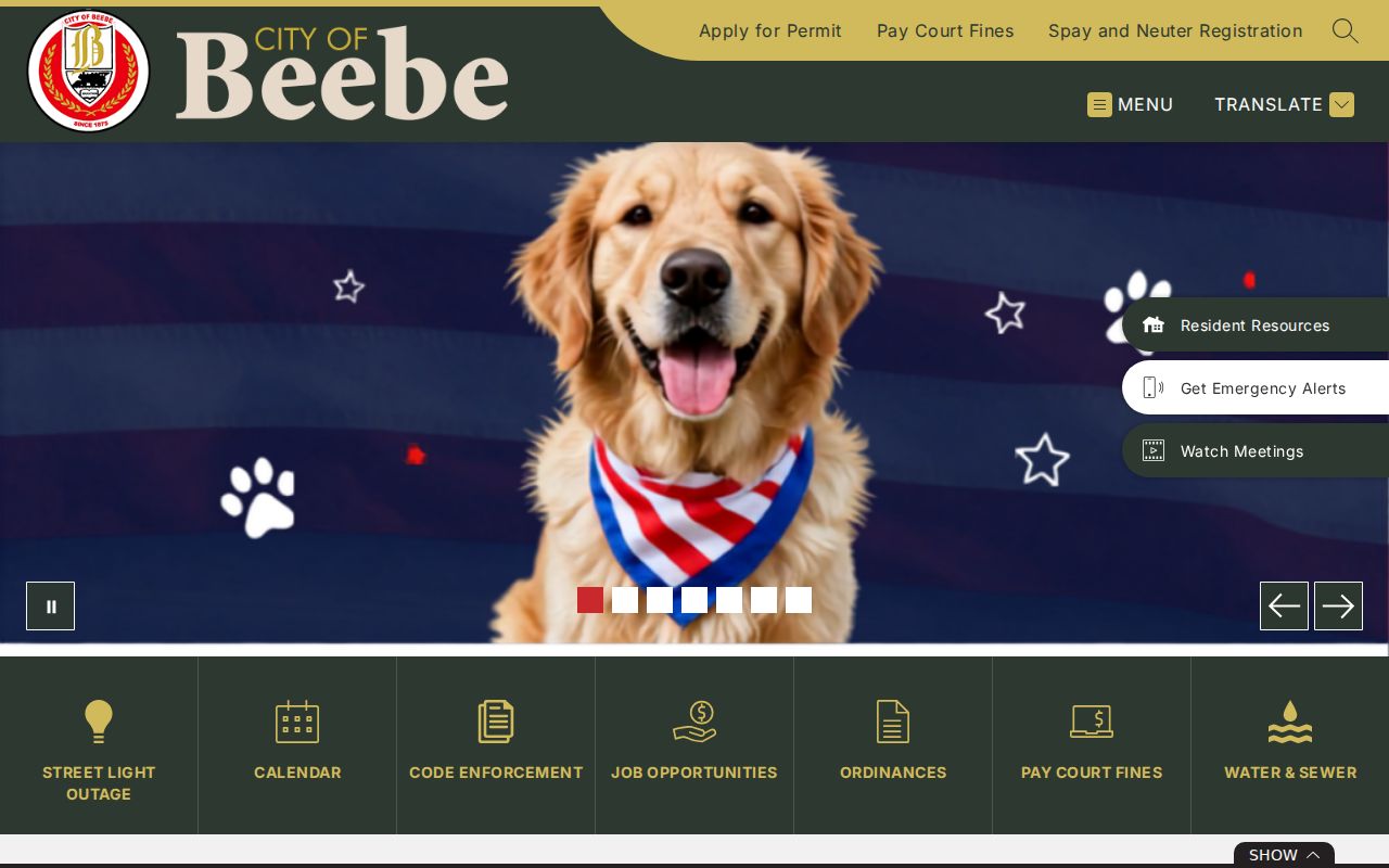 Beebe court records and official City of Beebe information
